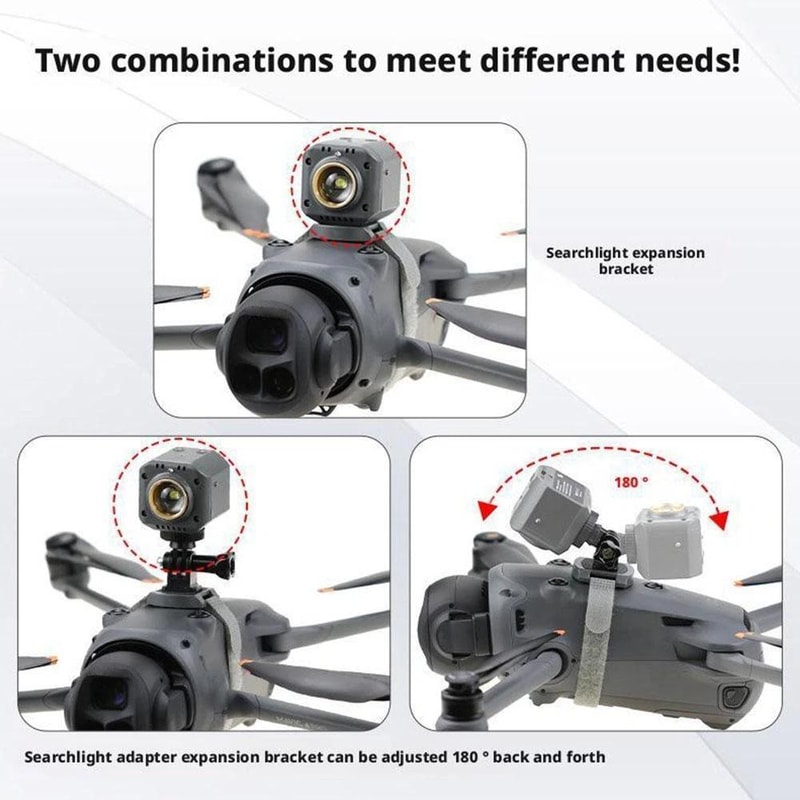 DJI Mavic 4 Pro LED Spotlight Adjustable Drone Searchlight Night Flight Light 2