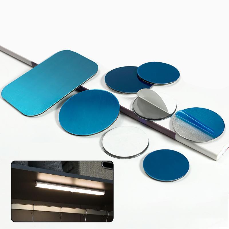 Magnetic Adhesive Metal Plates for Phone Holders & Cabinet Lights 2pcs