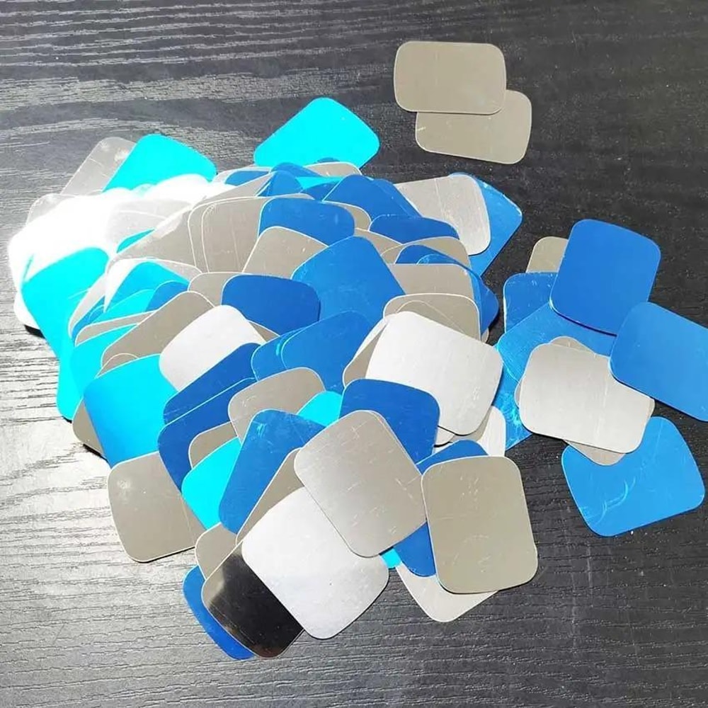 Magnetic Adhesive Metal Plates for Phone Holders & Cabinet Lights 2pcs