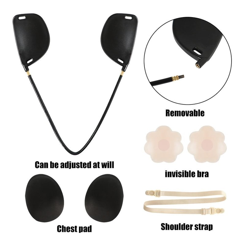 Invisible Silicone Push Up Bra Kit Strapless Backless Adhesive Bra For Deep V Dresses 2