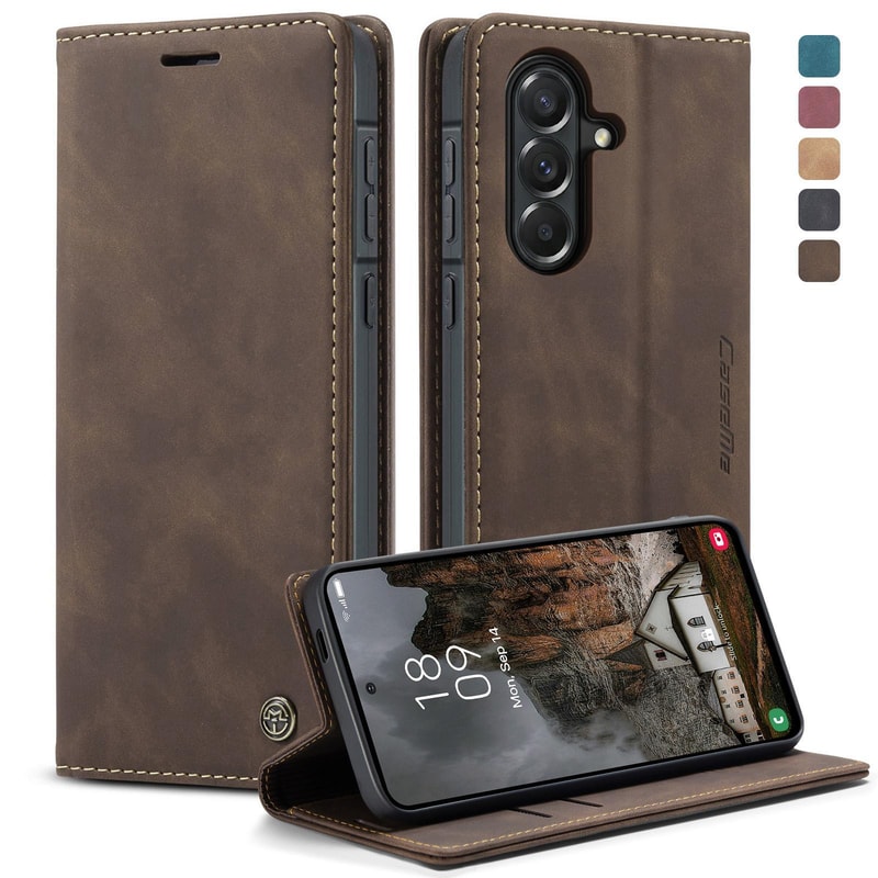 CaseMe Leather Wallet Phone Case Flip Cover With Card Holder Stand 11