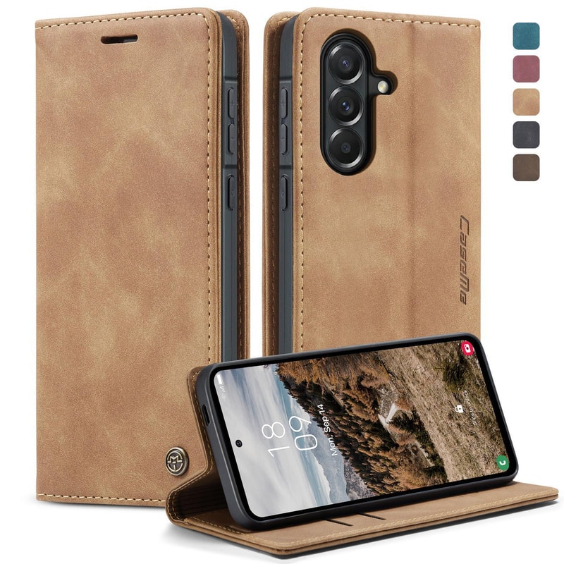 CaseMe Leather Wallet Phone Case Flip Cover With Card Holder Stand 14