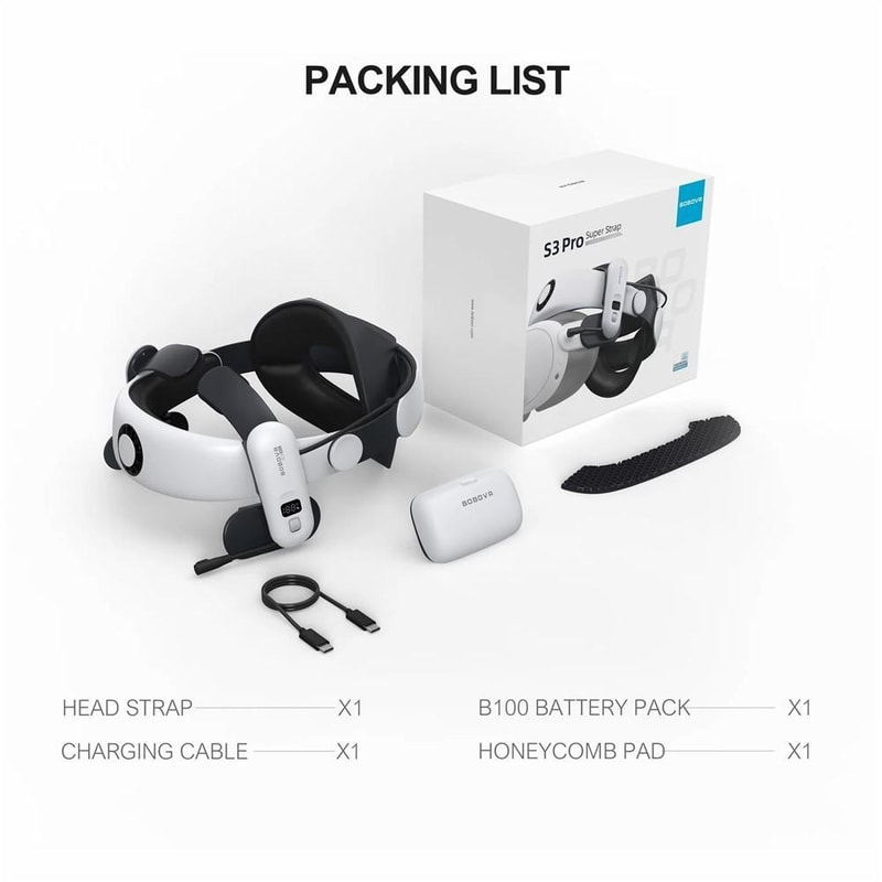 S3 Pro VR Head Strap With Battery For Meta Quest 3 Cooling Comfort Strap 5