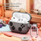 Game Console Style AirPods Case, Silicone AirPods Protective Case with Carabiner