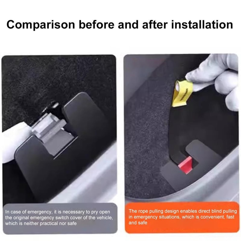 Tesla Model Y 3 Emergency Door Release Handle Pull Rope Safety Kit 1