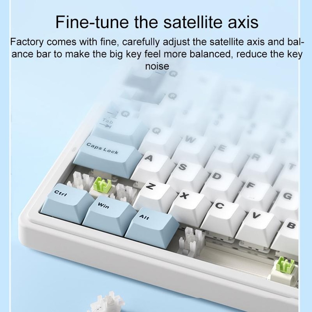 AULA 80 Keys Tri Mode Mechanical Keyboard RGB Hot Swappable Wireless Gaming Keyboard 1