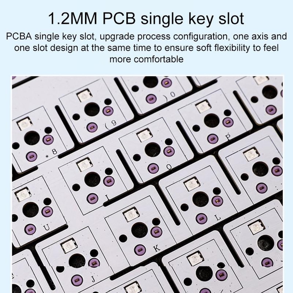 AULA 80 Keys Tri Mode Mechanical Keyboard RGB Hot Swappable Wireless Gaming Keyboard 4