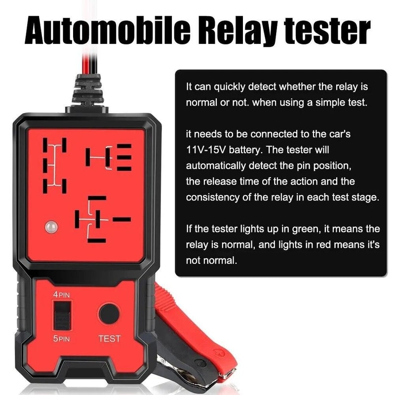 Automotive Relay Tester Quick Diagnostic Tool for Car Relays