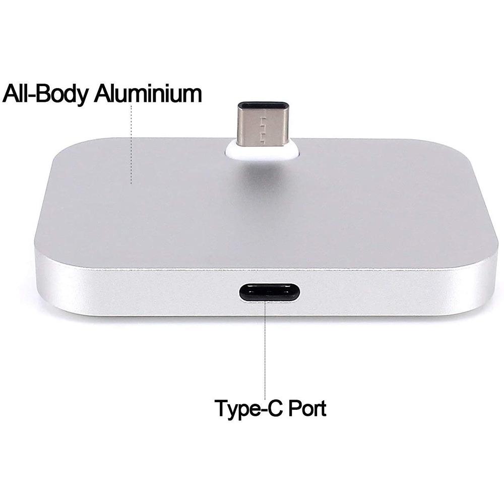 Aluminum USBC Desktop Charging Dock Stand Fast Charge Station For Smartphones 4