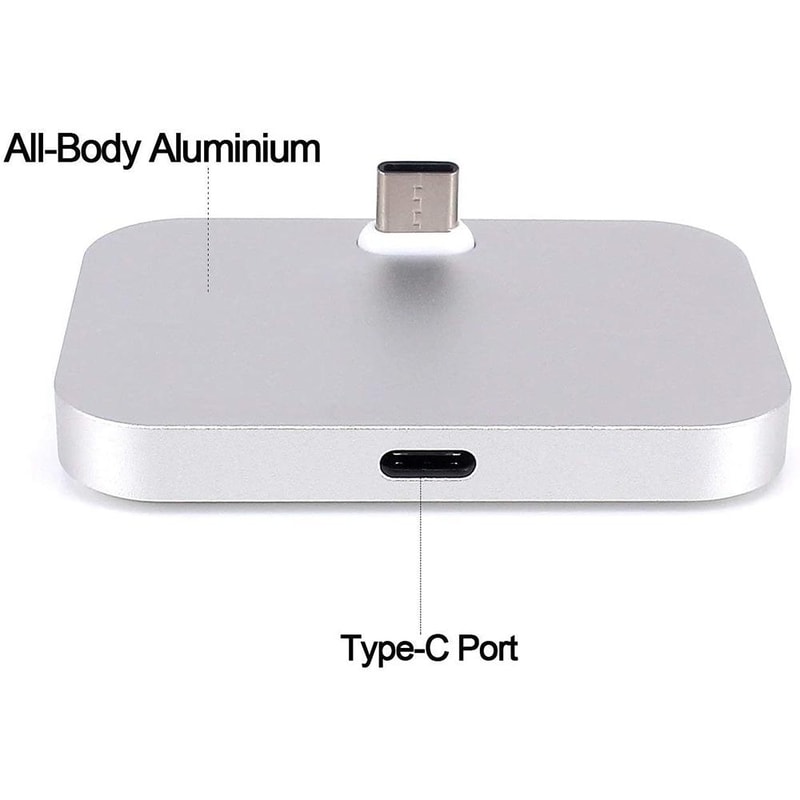 Aluminum USBC Desktop Charging Dock Stand Fast Charge Station For Smartphones 4