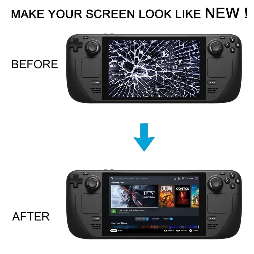 Steam Deck Screen Replacement LCD Digitizer Assembly Full Display Repair Kit 5