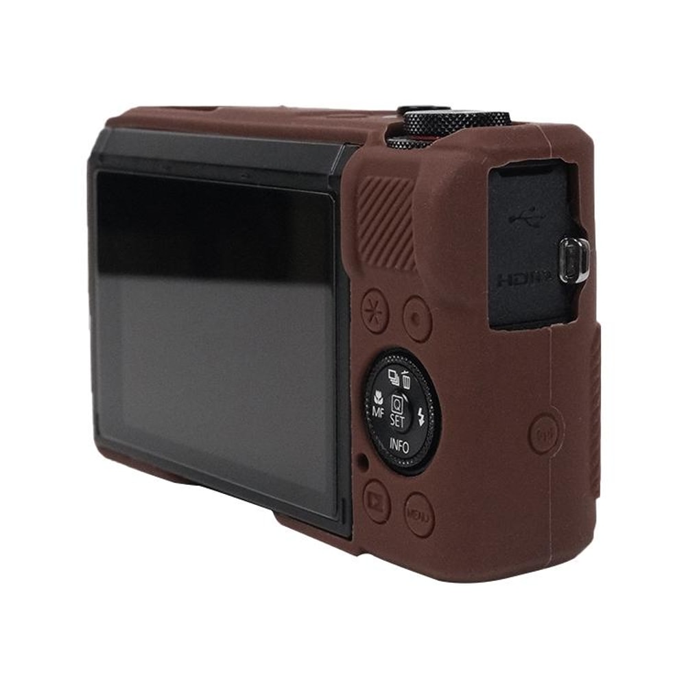 For Canon PowerShot Soft Silicone Protective Case With Lens Cover 2