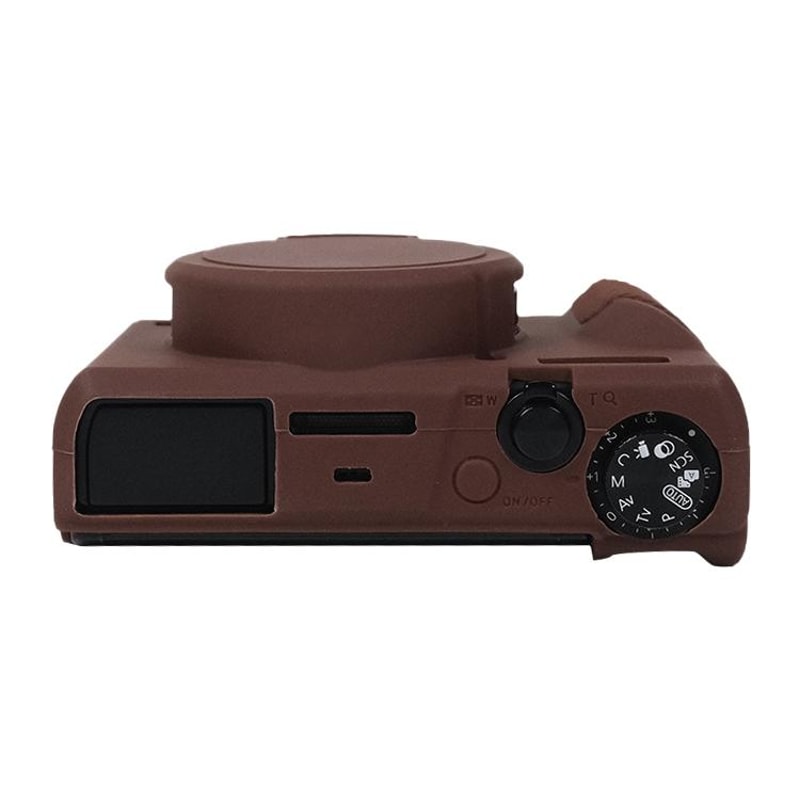 For Canon PowerShot Soft Silicone Protective Case With Lens Cover 5
