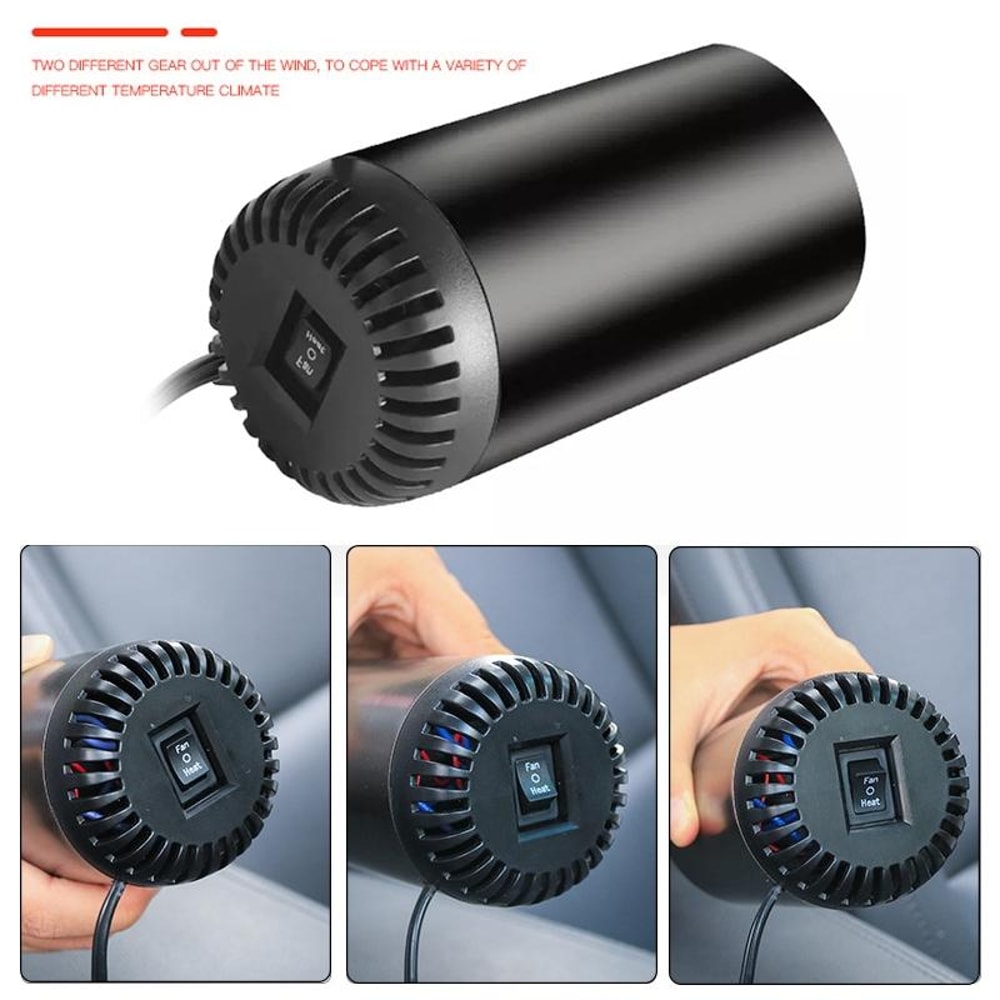 Portable Car Heater Defroster With Holder Fast Heating Windshield Defogger 3