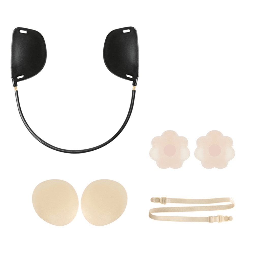 Invisible Silicone Push Up Bra Kit Strapless Backless Adhesive Bra For Deep V Dresses 9