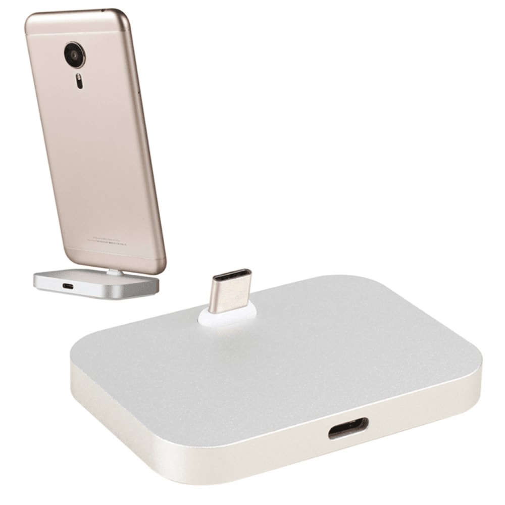 Aluminum USBC Desktop Charging Dock Stand Fast Charge Station For Smartphones 8