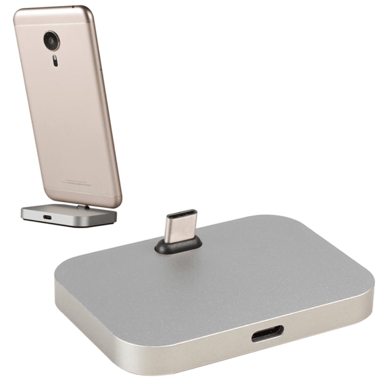 Aluminum USBC Desktop Charging Dock Stand Fast Charge Station For Smartphones 7