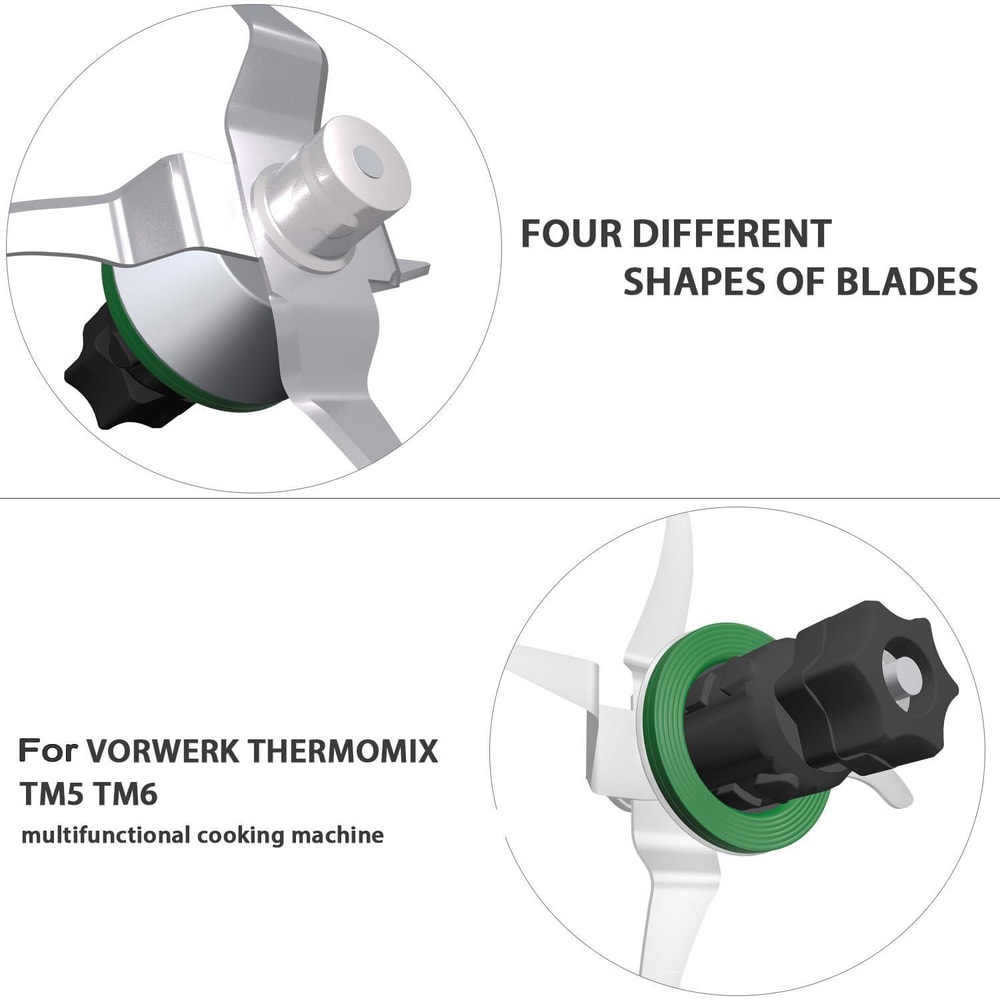 Premium Thermomix Blade Replacement for TM5 TM6 Stainless Steel Knife with Seal Durable Food Processor Blade