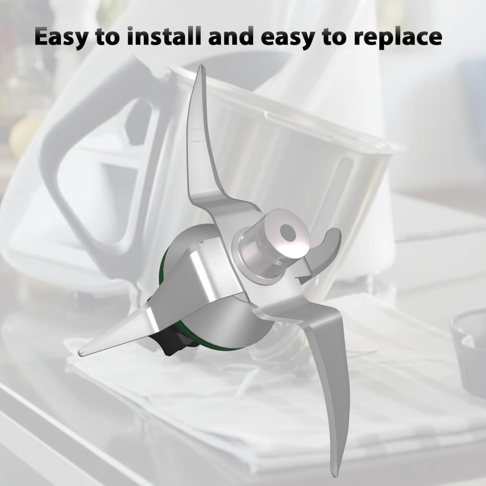 Premium Thermomix Blade Replacement for TM5 TM6 Stainless Steel Knife with Seal Durable Food Processor Blade