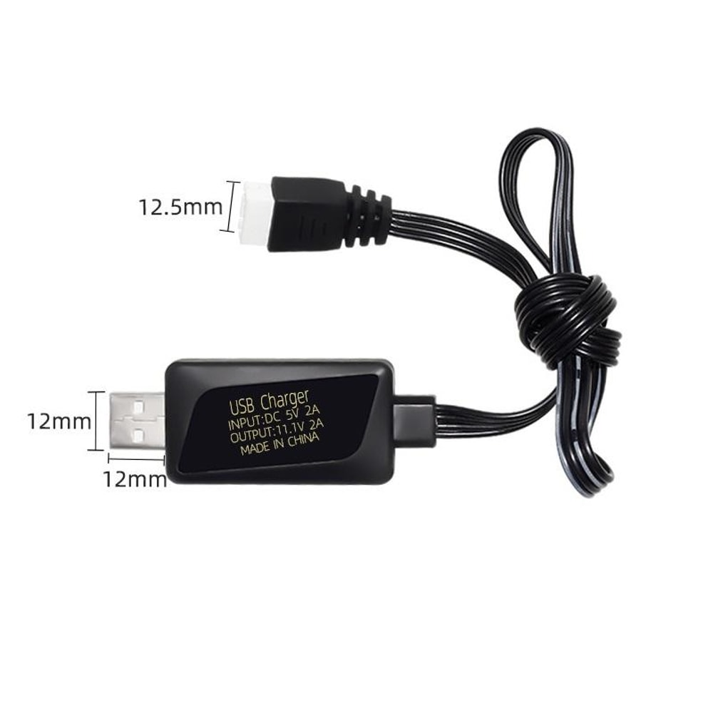 Smart USB Lithium Battery Charger Cable with LED Indicator Fast Safe Charging