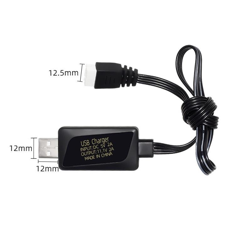 Smart USB Lithium Battery Charger Cable with LED Indicator Fast Safe Charging