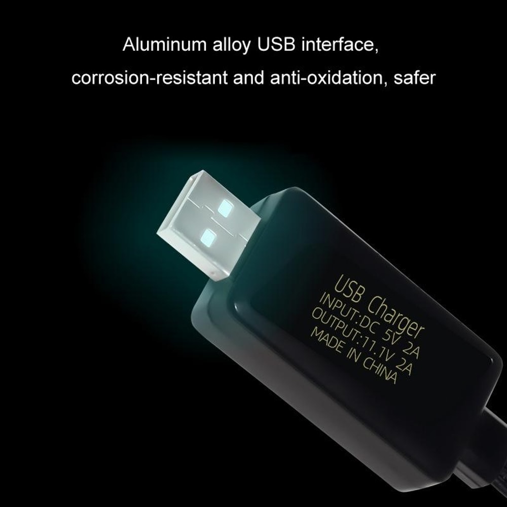 Smart USB Lithium Battery Charger Cable with LED Indicator Fast Safe Charging