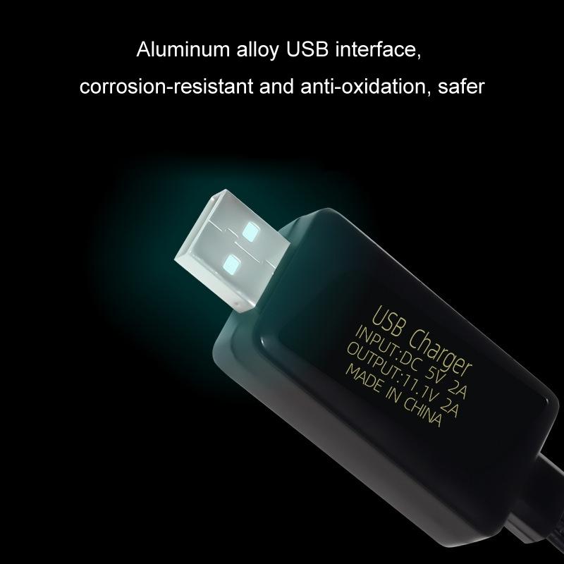 Smart USB Lithium Battery Charger Cable with LED Indicator Fast Safe Charging