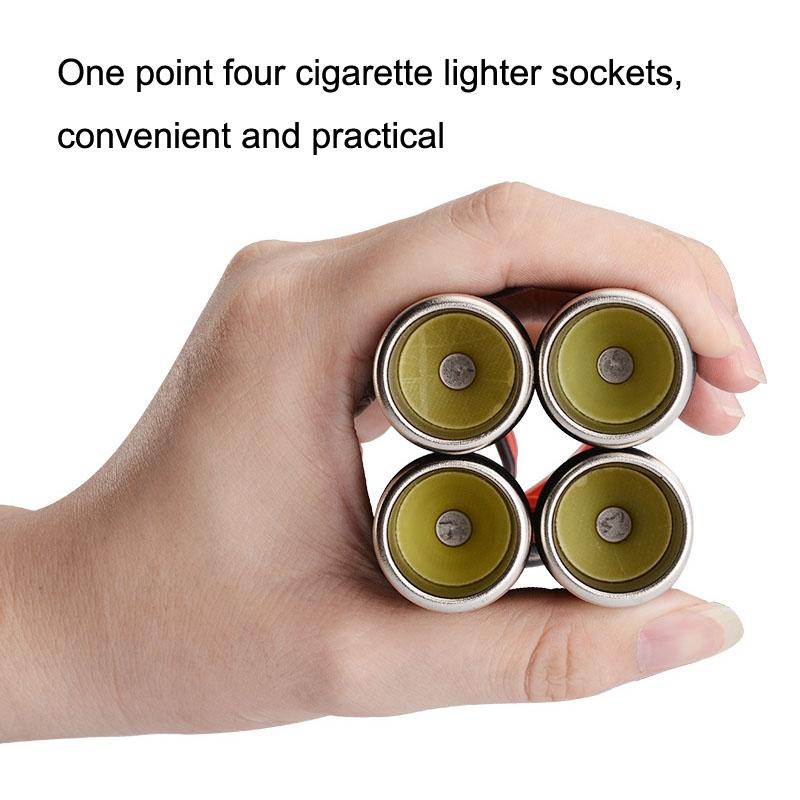 Car Cigarette Lighter Splitter With Car Charger Adapter 120W High Power Multi Socket 3