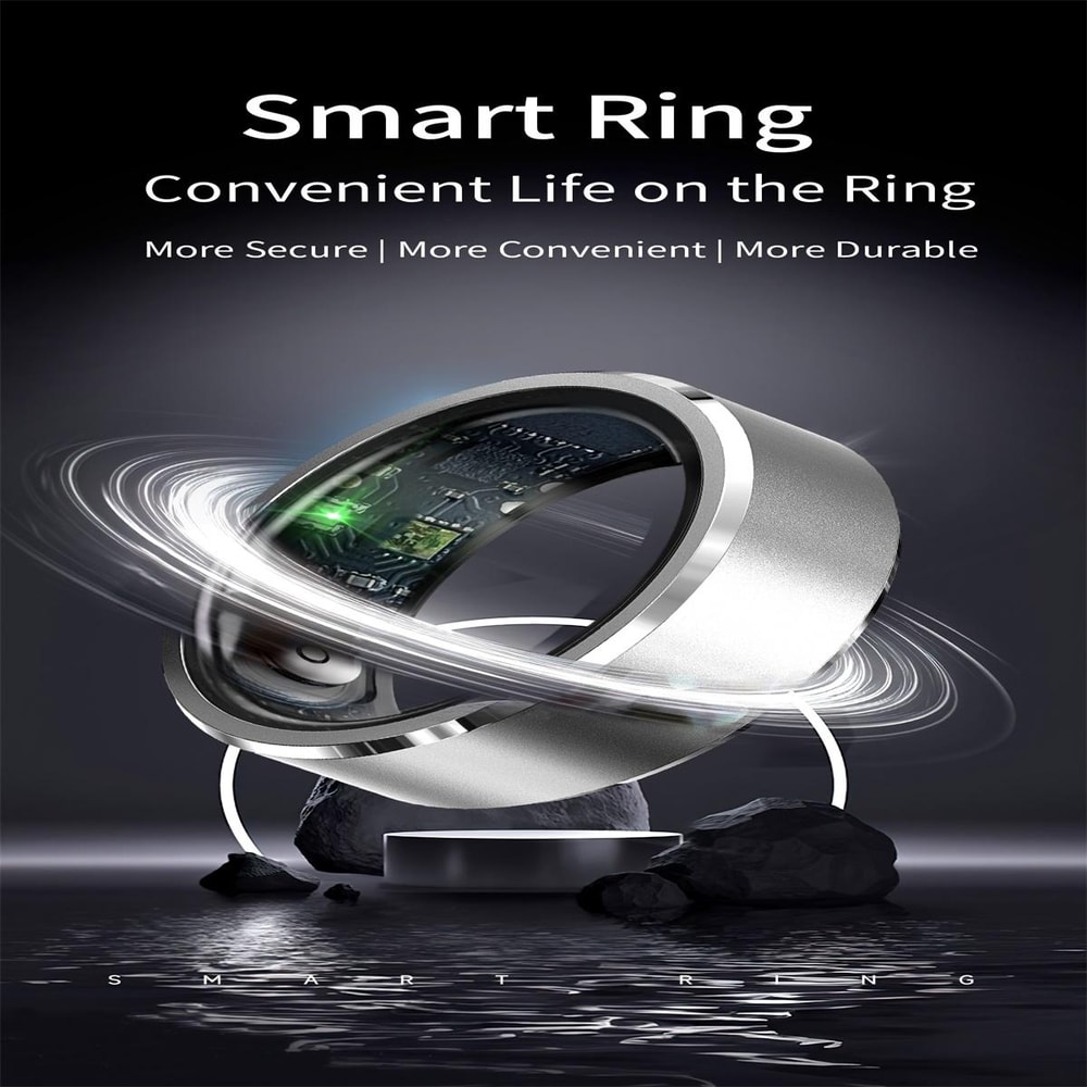 Smart Fitness Ring Health Tracker with Heart Rate Sleep Monitoring and Multi Sport Modes