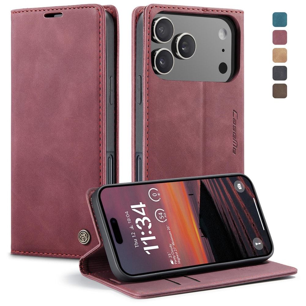 IPhone Wallet Case Leather Flip Cover With Card Holder Stand 12