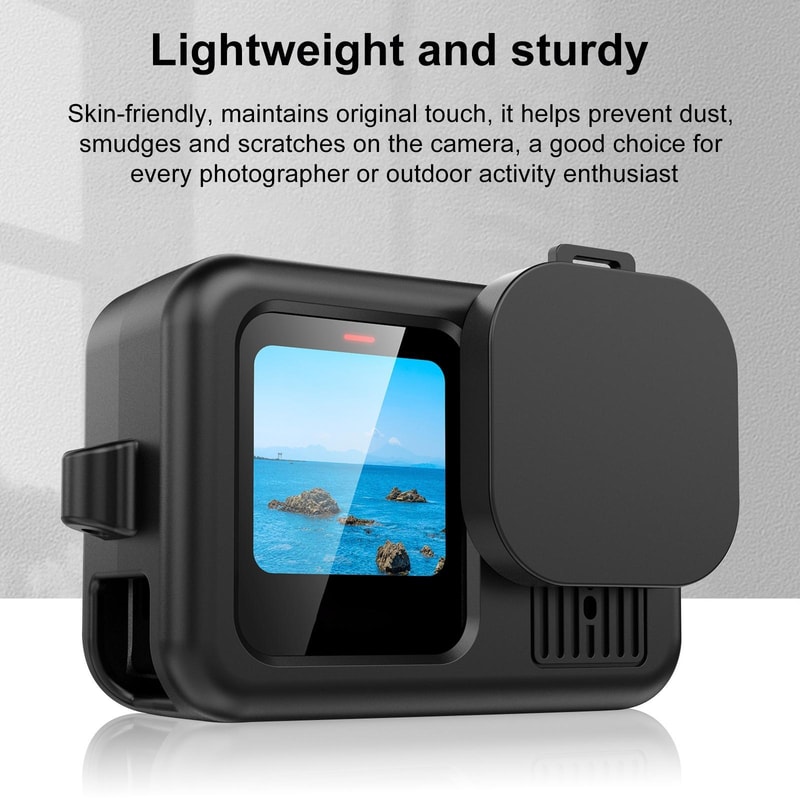 GoPro HERO Black Silicone Protective Case With Lens Cover And Wrist Strap 6