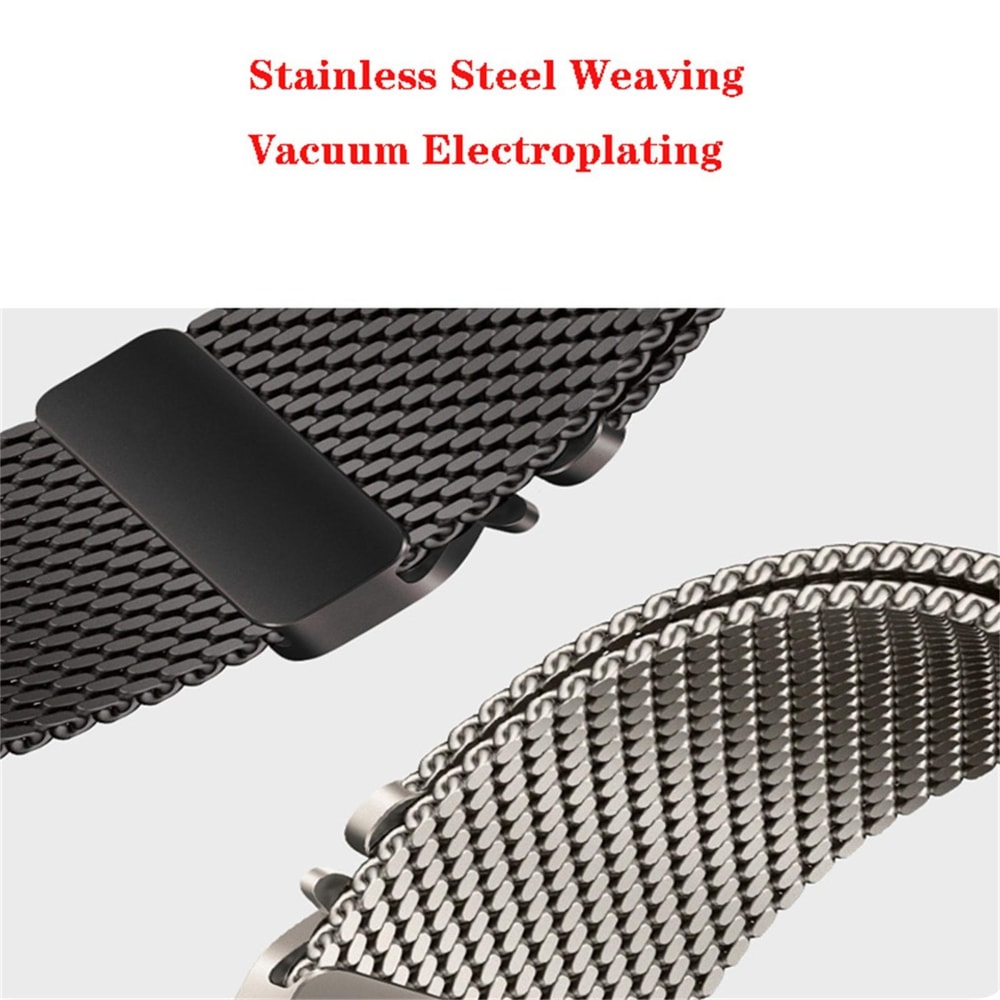 Magnetic Milanese Loop Stainless Steel Apple Watch Band Adjustable Mesh Strap 4