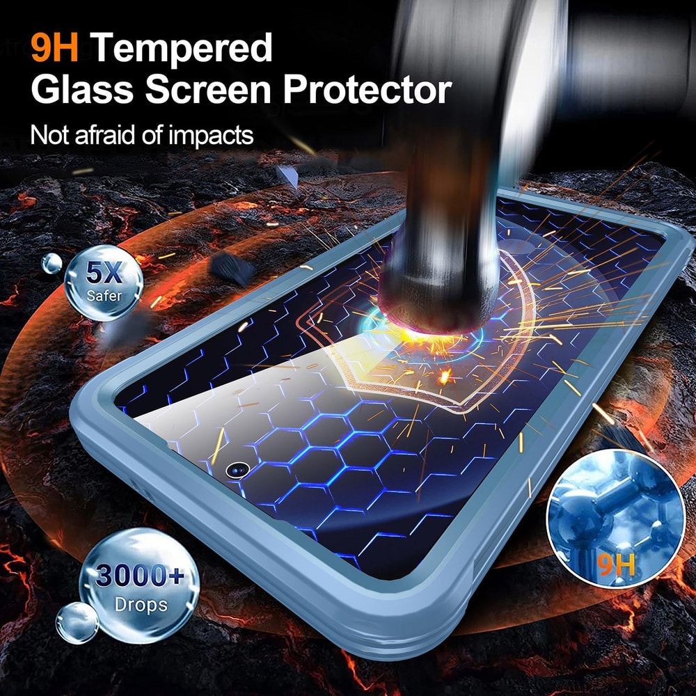 MagSafe Tempered Glass Phone Case For Samsung Galaxy Shockproof Clear Cover 4