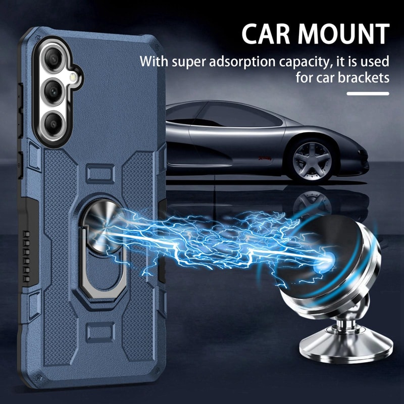 Samsung Ring Holder Armor Case Shockproof Hybrid Cover With Kickstand Grip 3