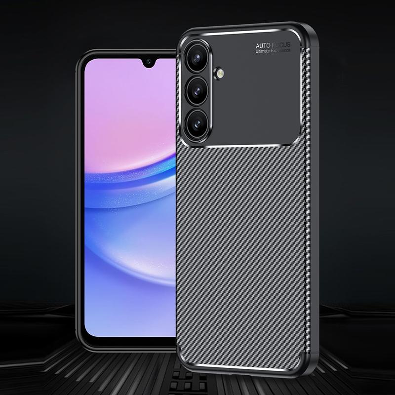 Samsung Galaxy carbon fiber phone case, Shockproof Slim TPU Protective Cover