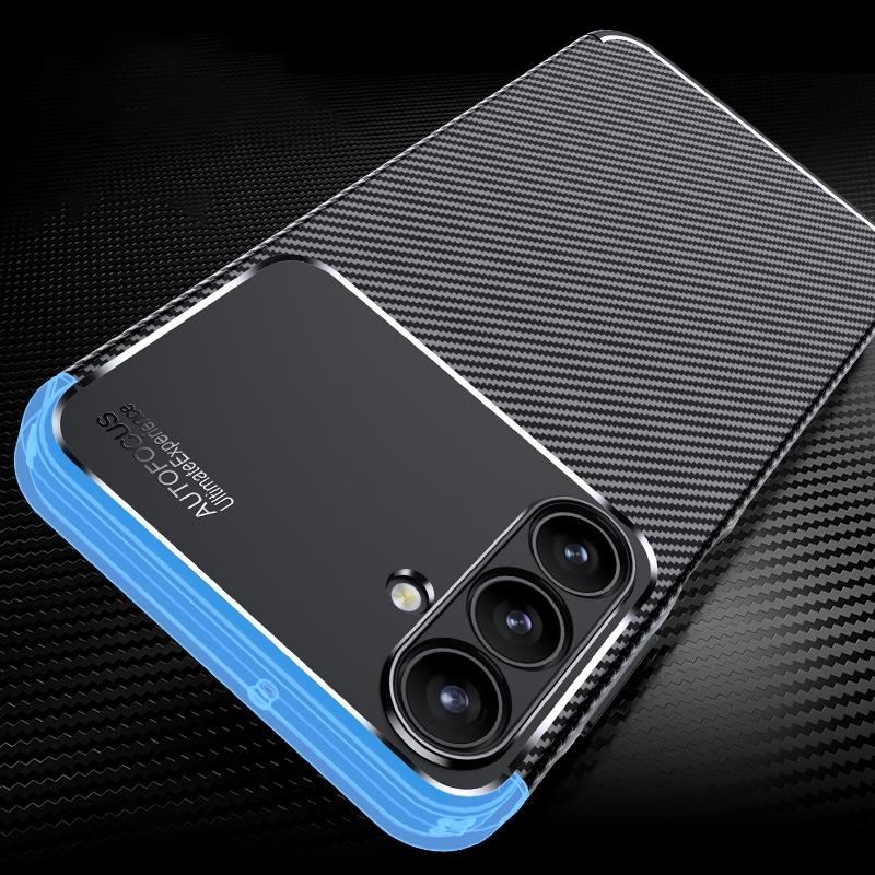 Samsung Galaxy carbon fiber phone case, Shockproof Slim TPU Protective Cover