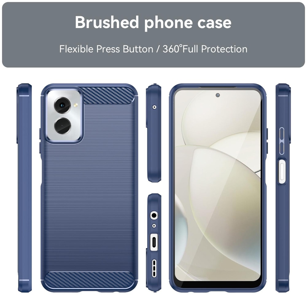 Motorola Moto G Power carbon fiber phone case slim shockproof TPU case with brushed grip design