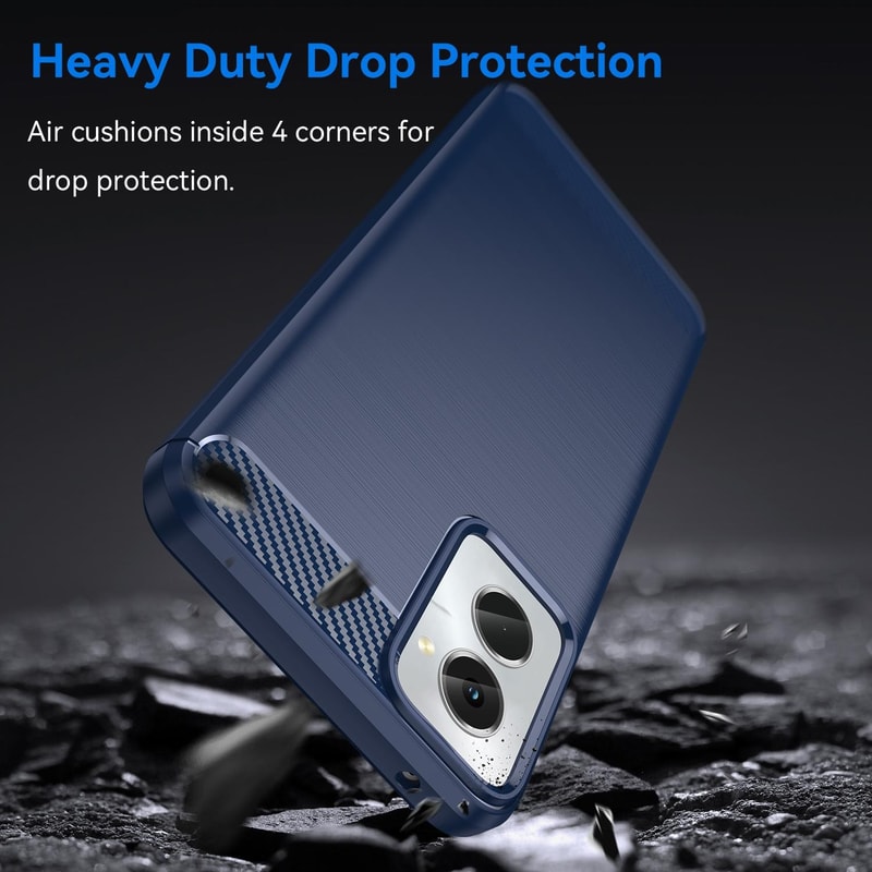 Motorola Moto G Power carbon fiber phone case slim shockproof TPU case with brushed grip design