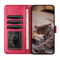 Cute Cat Embossed Wallet Phone Case for Samsung Galaxy with Card Holder and Lanyard