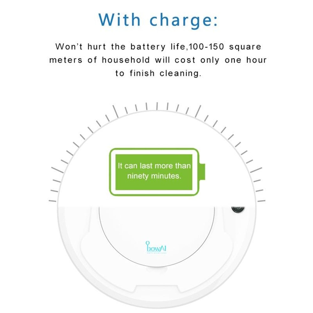 Smart Robot Vacuum Cleaner 1800Pa Strong Suction Automatic Floor Cleaner 11