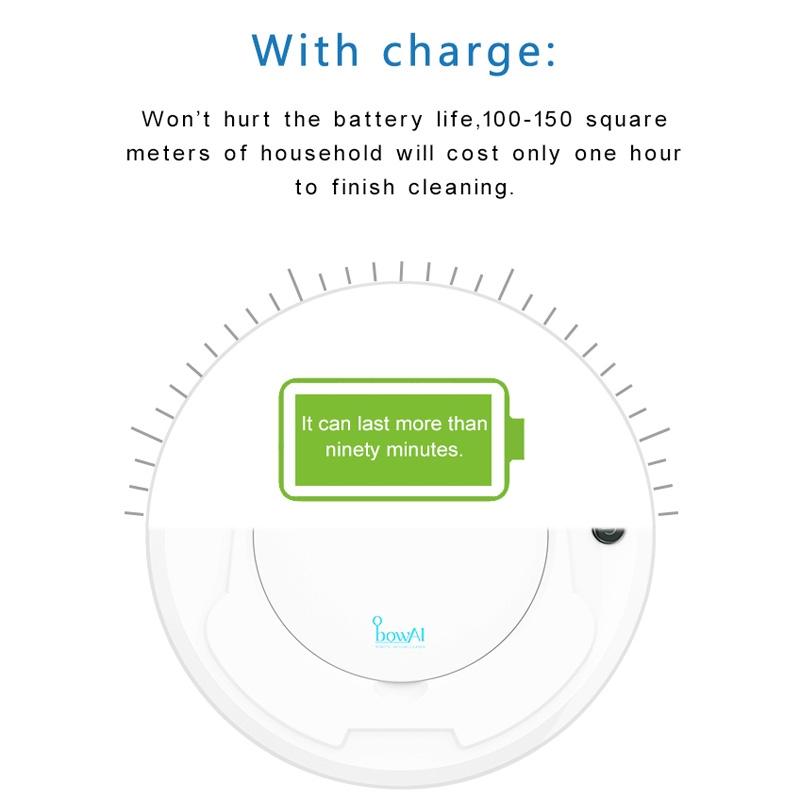 Smart Robot Vacuum Cleaner 1800Pa Strong Suction Automatic Floor Cleaner 11