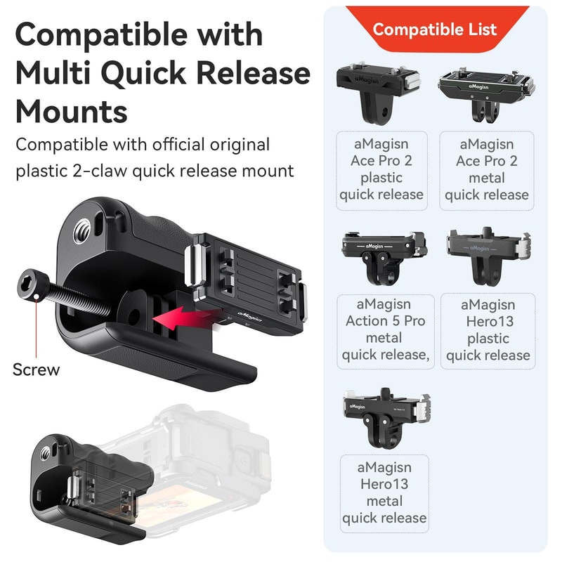 Xplorer Action Camera Grip Kit With Shutter Button For GoPro DJI Insta360 Vlogging 6