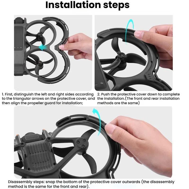 DJI Avata 2 Propeller Guard Ring TPU Bumper Lightweight Full Protection Frame 3