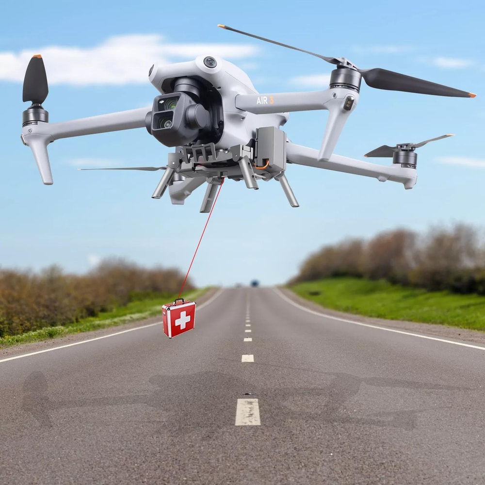 DJI Air 3 Airdrop System Rechargeable Drone Payload Release Kit Load 0