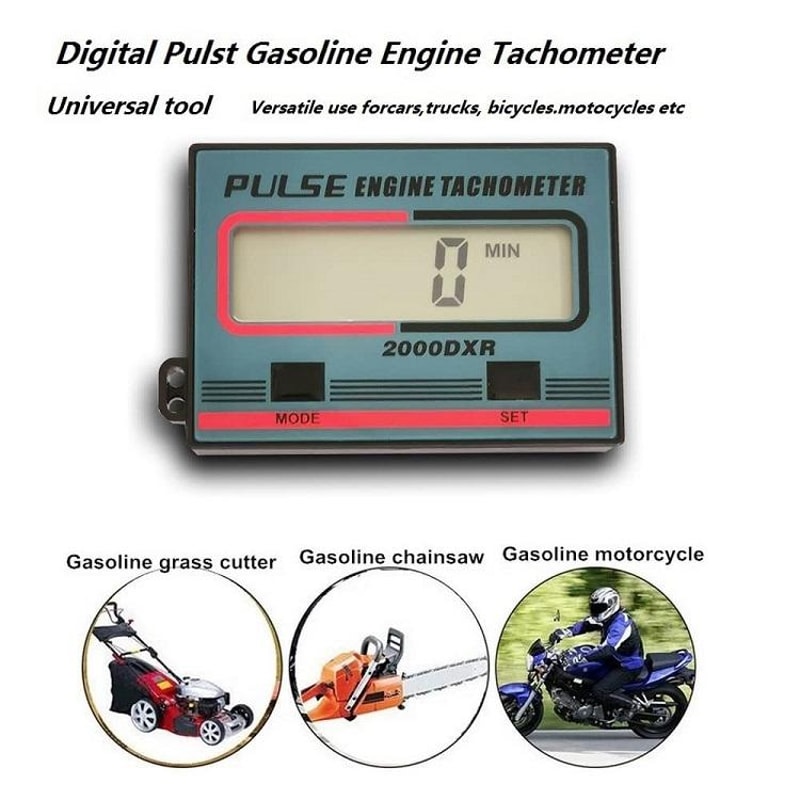 Digital Tachometer Engine RPM Meter for Chainsaws Lawn Mowers and Small Gas Engines