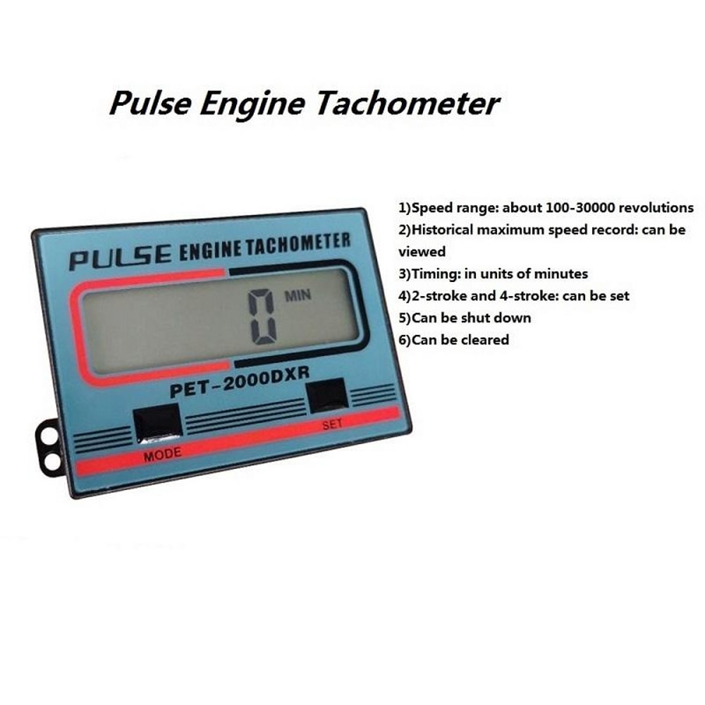 Digital Tachometer Engine RPM Meter for Chainsaws Lawn Mowers and Small Gas Engines