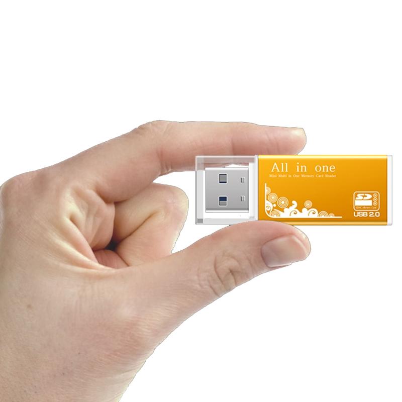 Allin1 USB Memory Card Reader For SD Micro SD MS Pro Duo High Speed Adapter 2