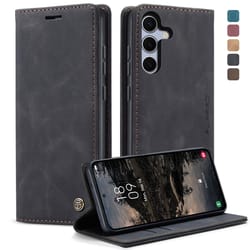 samsung galaxy wallet flip case leather stand cover with card slots shockproof protection