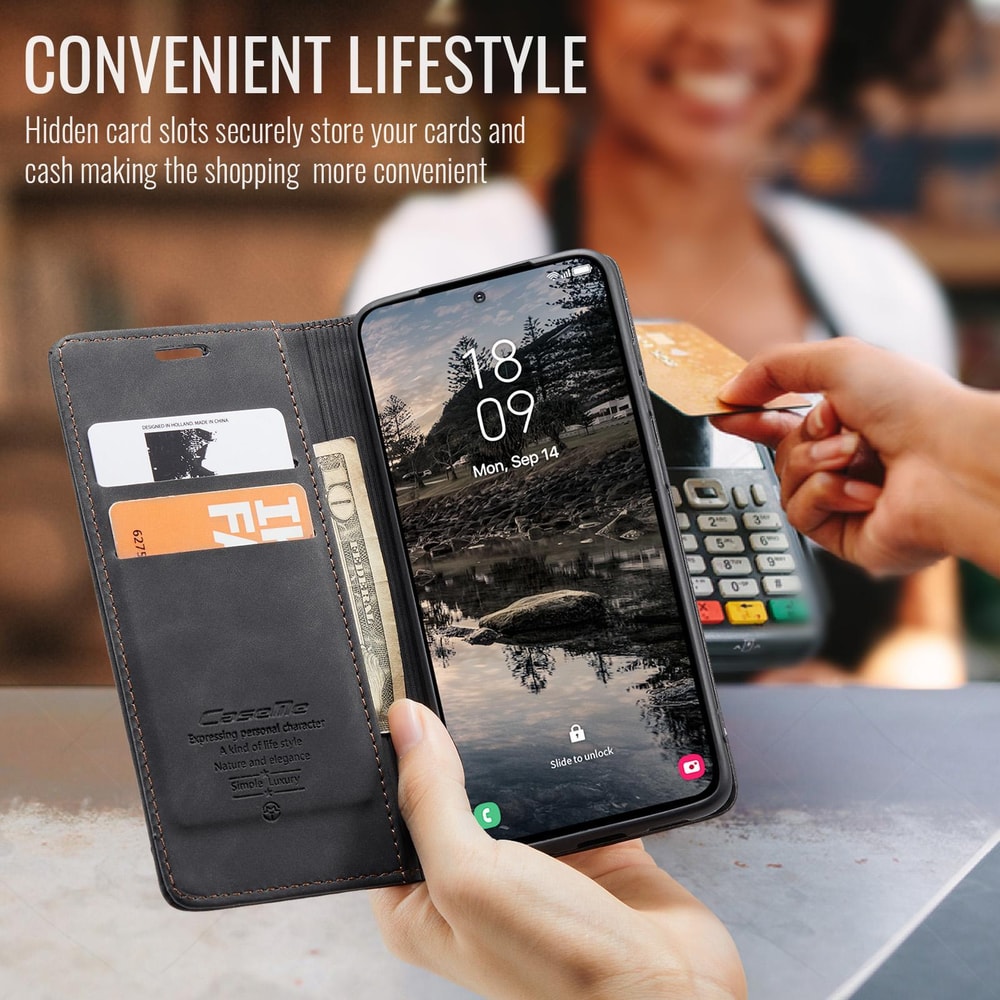 Samsung Galaxy Wallet Flip Case Leather Stand Cover With Card Slots Shockproof Protection 7