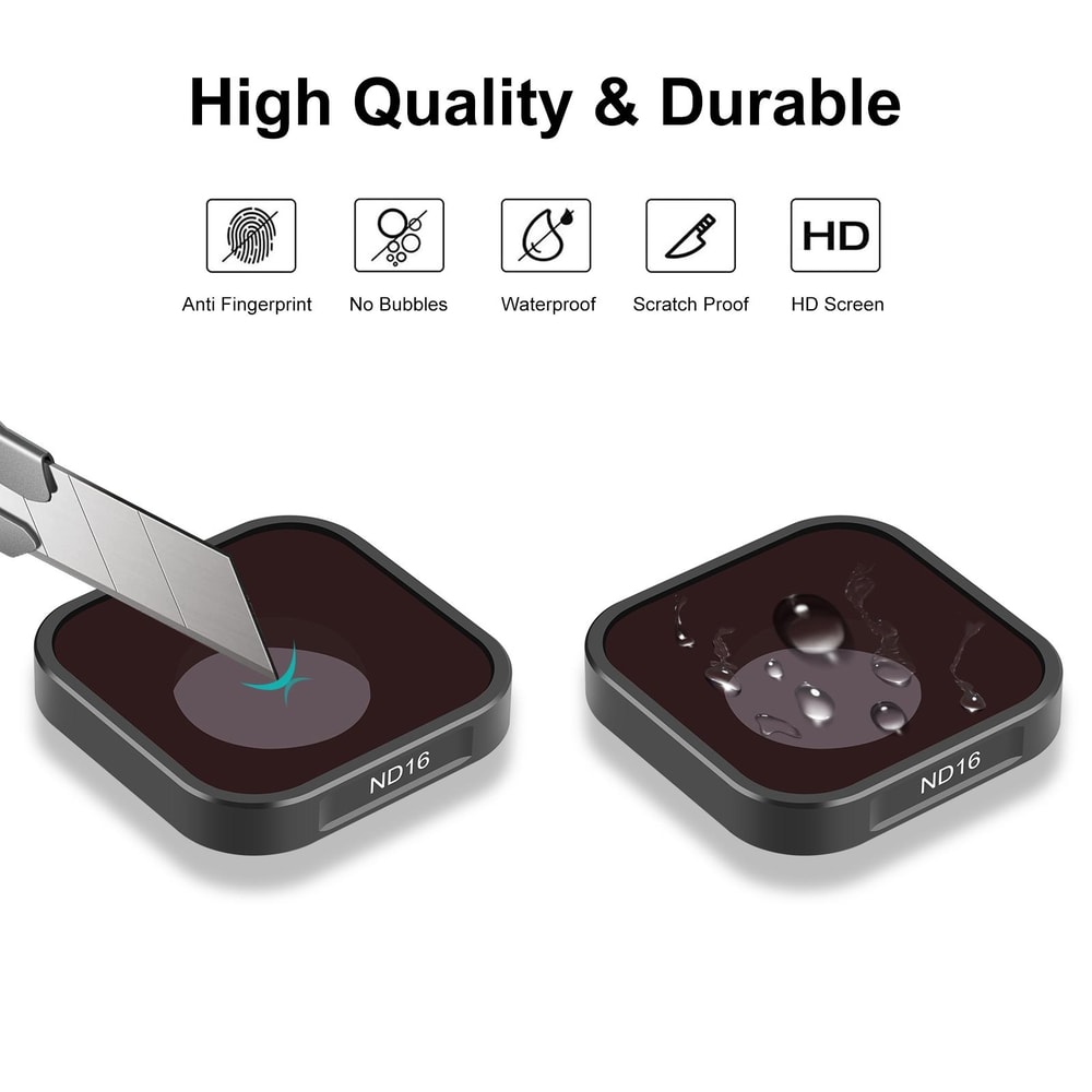 GoPro HERO ND16 Lens Filter Pro Optical Glass AntiGlare Camera Filter 2